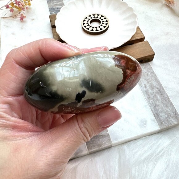 Beautiful Polychrome Jasper Heart - Picture 5 of 6